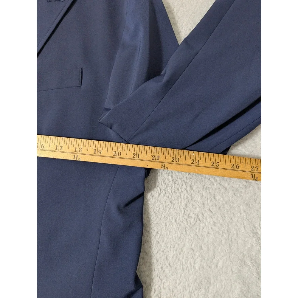 NEW Jos A Bank Commuter Mens L Blue Traveler Stretch Packable Performance Blazer